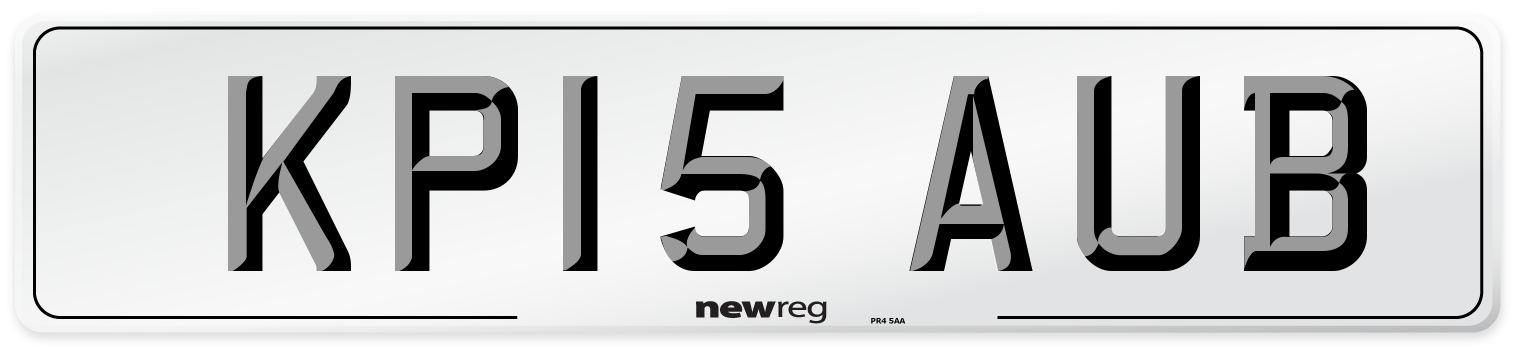 KP15 AUB Number Plate from New Reg